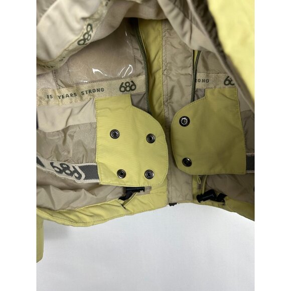 686 Smarty Jacket Small Womens Snowboarding Full Zip Hood Zip Pockets Embroidery - Picture 16 of 16